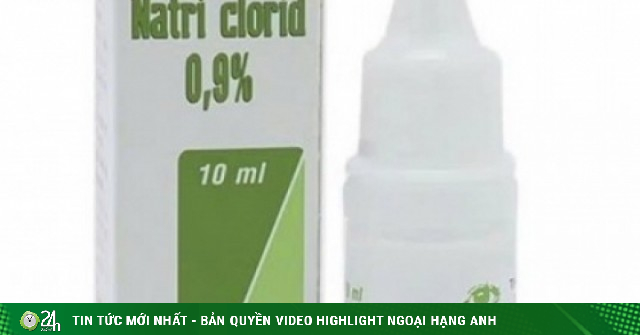 Thu hồi toàn quốc thuốc nhỏ mắt Natri clorid 0,9% của Pharmedic