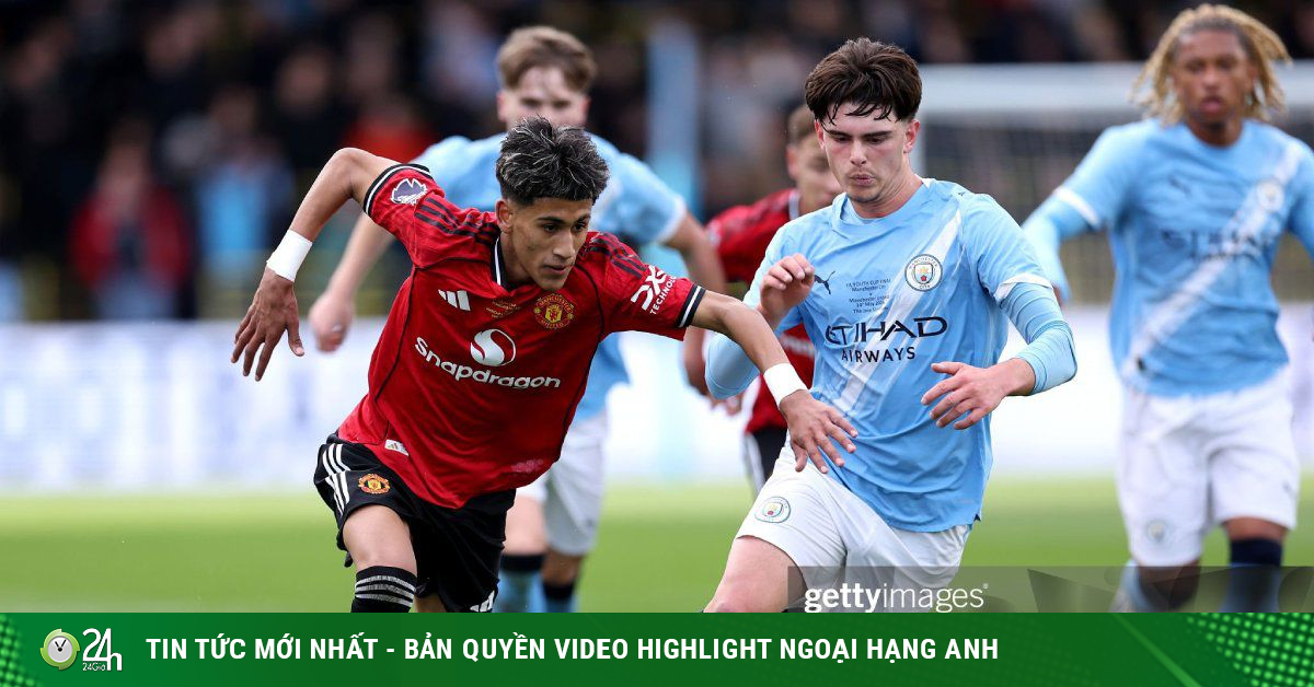 Video bóng đá U18 Man City - U18 MU: Siêu phẩm đá phạt, vỡ òa phút 87 (CK FA Youth Cup)