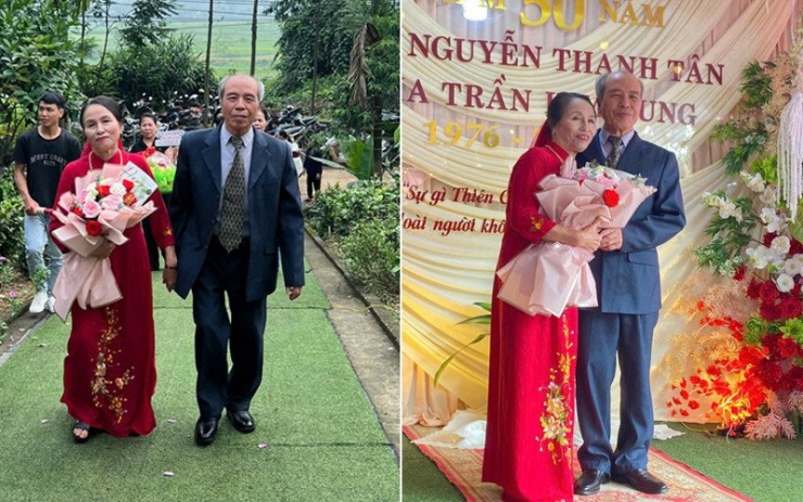 Vợ chồng ông Tân đồng hành cùng nhau suốt 50 năm qua&nbsp;