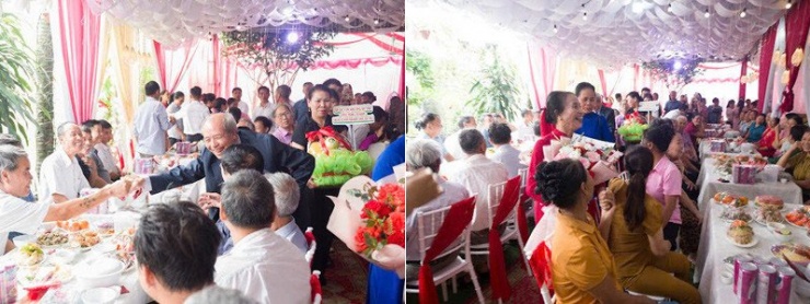 Gia đình anh Lợi mời 200 người đến tham dự buổi lễ&nbsp;