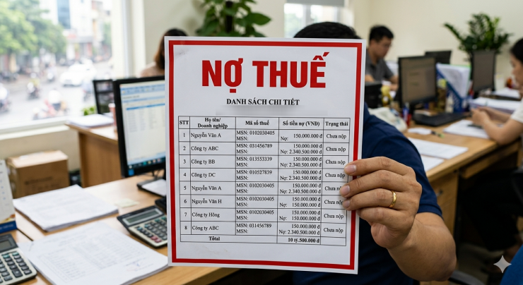 Hải quan KCX Tân Thuận vừa ban hành hơn 50 quyết định cưỡng chế thủ tục hải quan theo công văn của Thuế cơ sở 3. Ảnh minh họa Gemini.