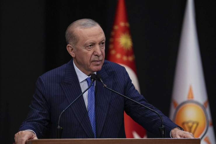 Tổng thống Thổ Nhĩ Kỳ Recep Tayyip Erdogan tuyên bố nếu muốn có sự ổn định lâu dài trong khu vực, các bên phải gạt bỏ những tính toán ngắn hạn". Ảnh AA