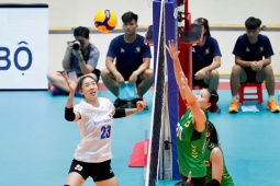 Trực tiếp bóng chuyền VTV Bình Điền Long An - VietinBank: VTV Bình Điền Long An thắng nhẹ set 1