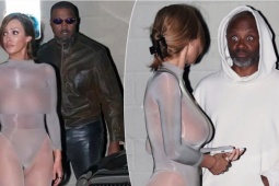 Vợ Kanye West khiến người qua đường sửng sốt vì trang phục táo bạo