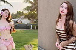 Diện bikini nóng bỏng chào hè, 'cá sấu chúa' Quỳnh Nga gây sốt mạng xã hội
