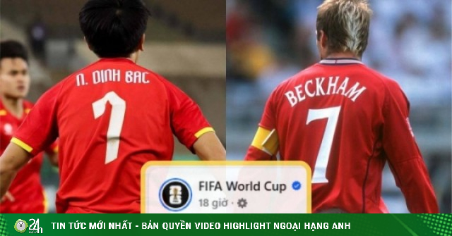 FIFA đặt Đình Bắc cạnh David Beckham