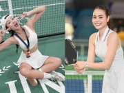 Hot girl Kim “vén váy” có danh hiệu ở giải toàn sao, Á hậu Ánh Vương mê mẩn pickleball