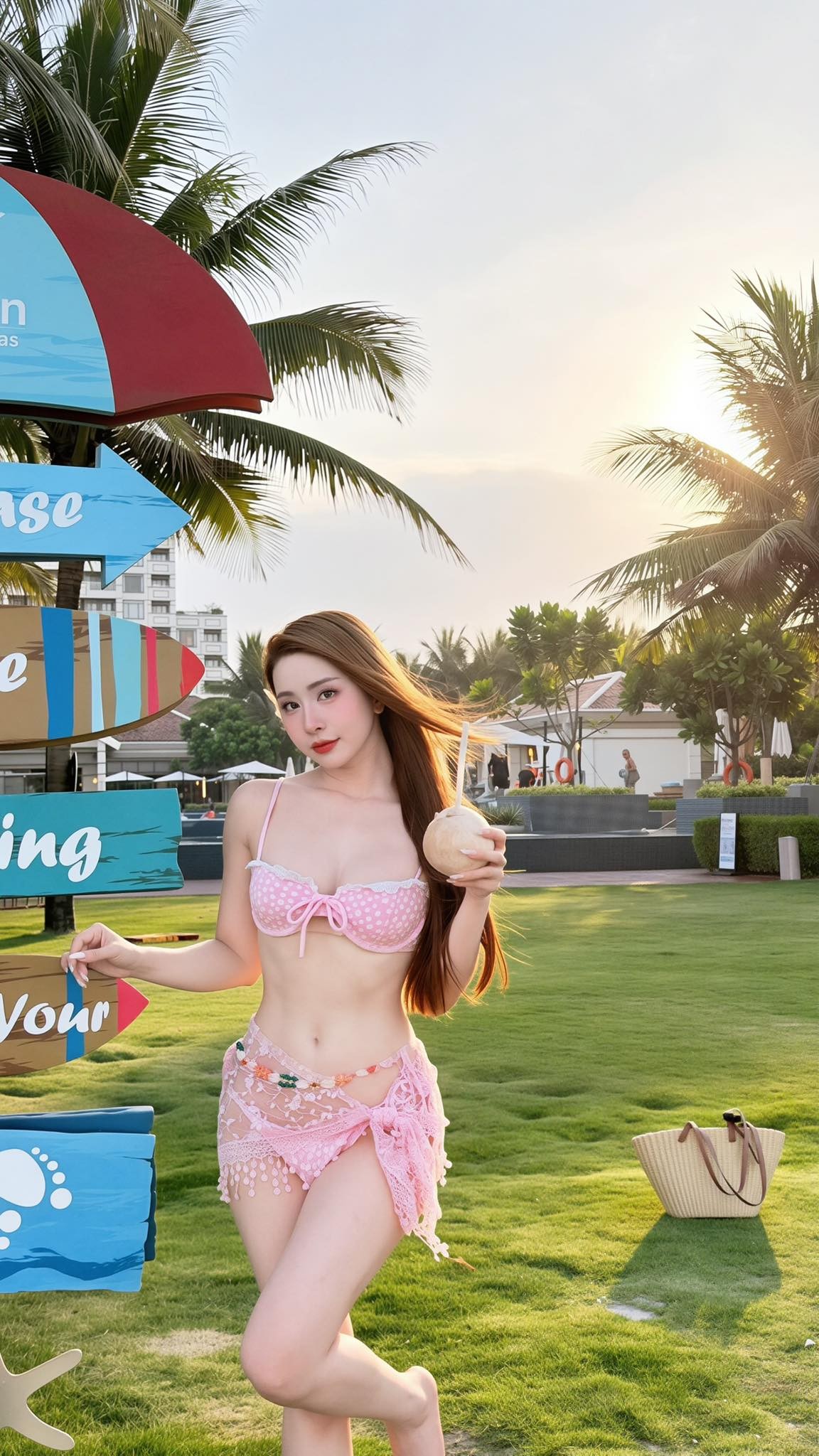 Diện bikini nóng bỏng chào hè, 'cá sấu chúa' Quỳnh Nga gây sốt mạng xã hội - 1