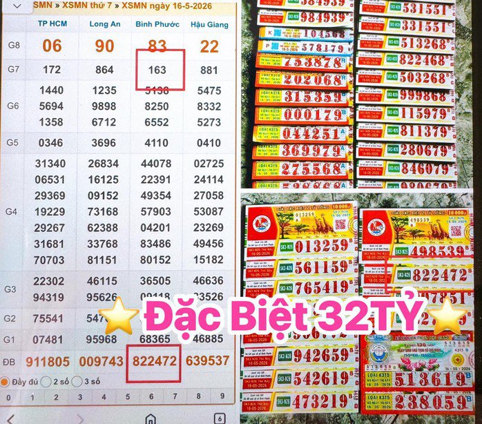 Sáng 17-5, lộ diện 2 giải độc đắc và 1 giải an ủi xổ số miền Nam - 2