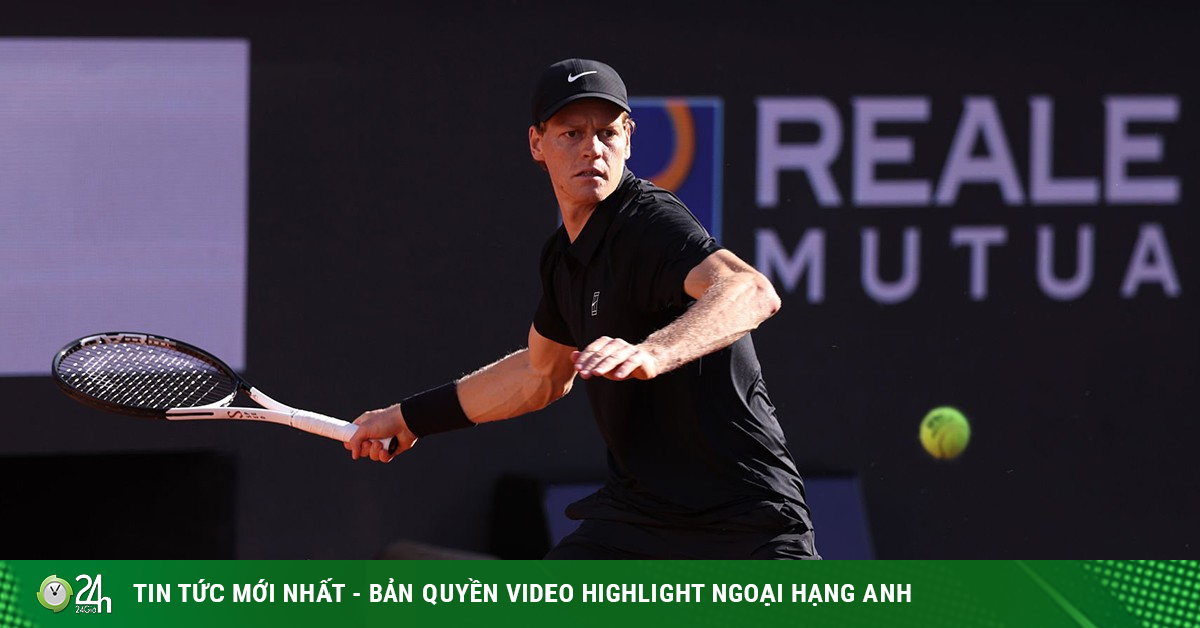 Video tennis Sinner - Ruud: Ngược dòng set 1 (Chung kết Rome Open)