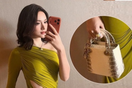 Hương Giang xách túi da cá sấu tiền tỷ tại MGI All Stars