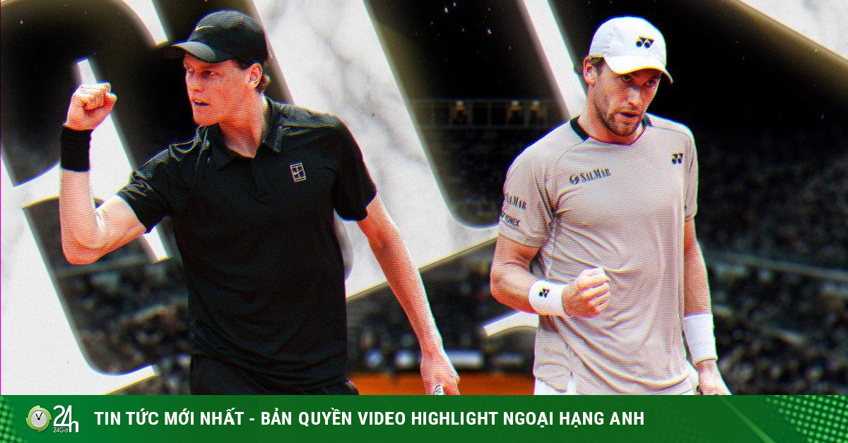 Trực tiếp tennis Sinner - Ruud: Kỳ tích chờ hạt giống số 1 (CK Rome Open)