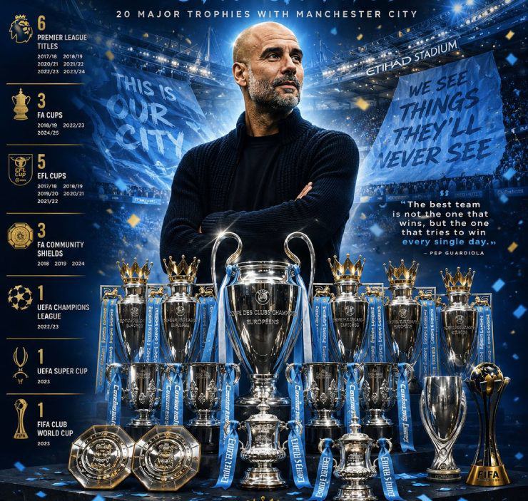 Guardiola khẳng định vị thế HLV thành công nhất lịch sử Man City