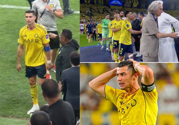Ronaldo từ chối nán lại sân để tham dự thủ tục nhận huy chương bạc AFC Champions League Two