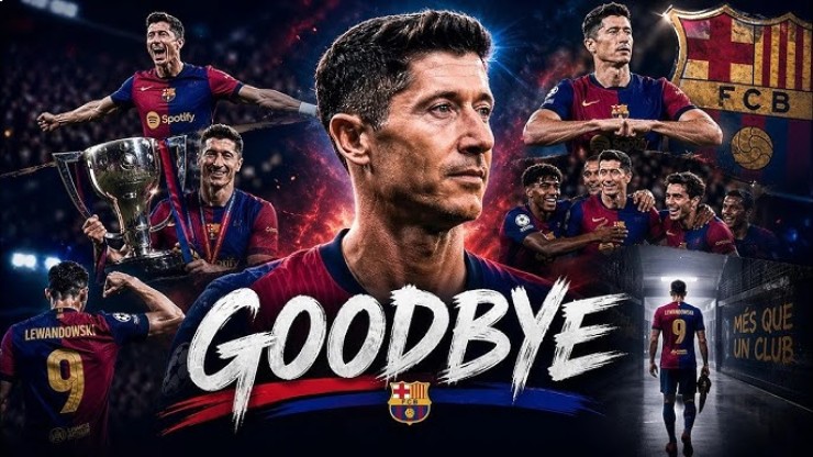 Lewandowski chia tay Barca