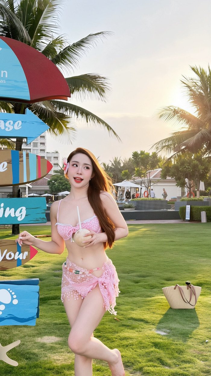 Mới đây, diễn viên Quỳnh Nga tiếp tục “đốt mắt” người hâm mộ khi chia sẻ loạt ảnh diện áo tắm hai mảnh trong chuyến nghỉ dưỡng. Nữ diễn viên khoe vóc dáng thon gọn, làn da trắng sáng cùng thần thái tươi tắn giữa không gian ngập nắng.