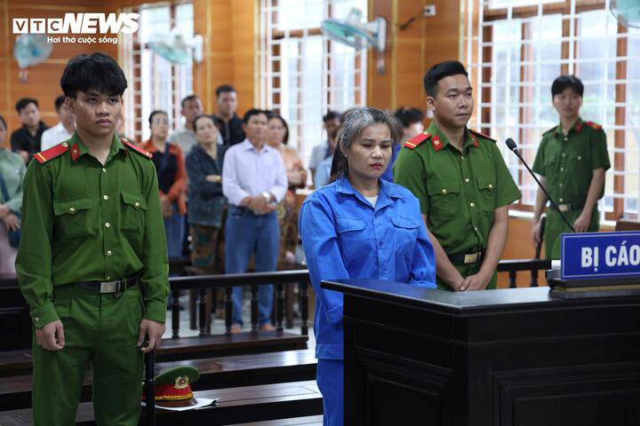 Nguyễn Thị Quyên tại phiên tòa sơ thẩm.