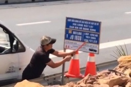 Người đàn ông phá hoại tài sản trên cao tốc Bắc-Nam bị phạt 1,5 triệu đồng