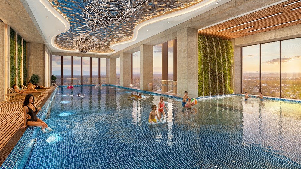 Bể bơi 4 mùa cho người lớn và trẻ em