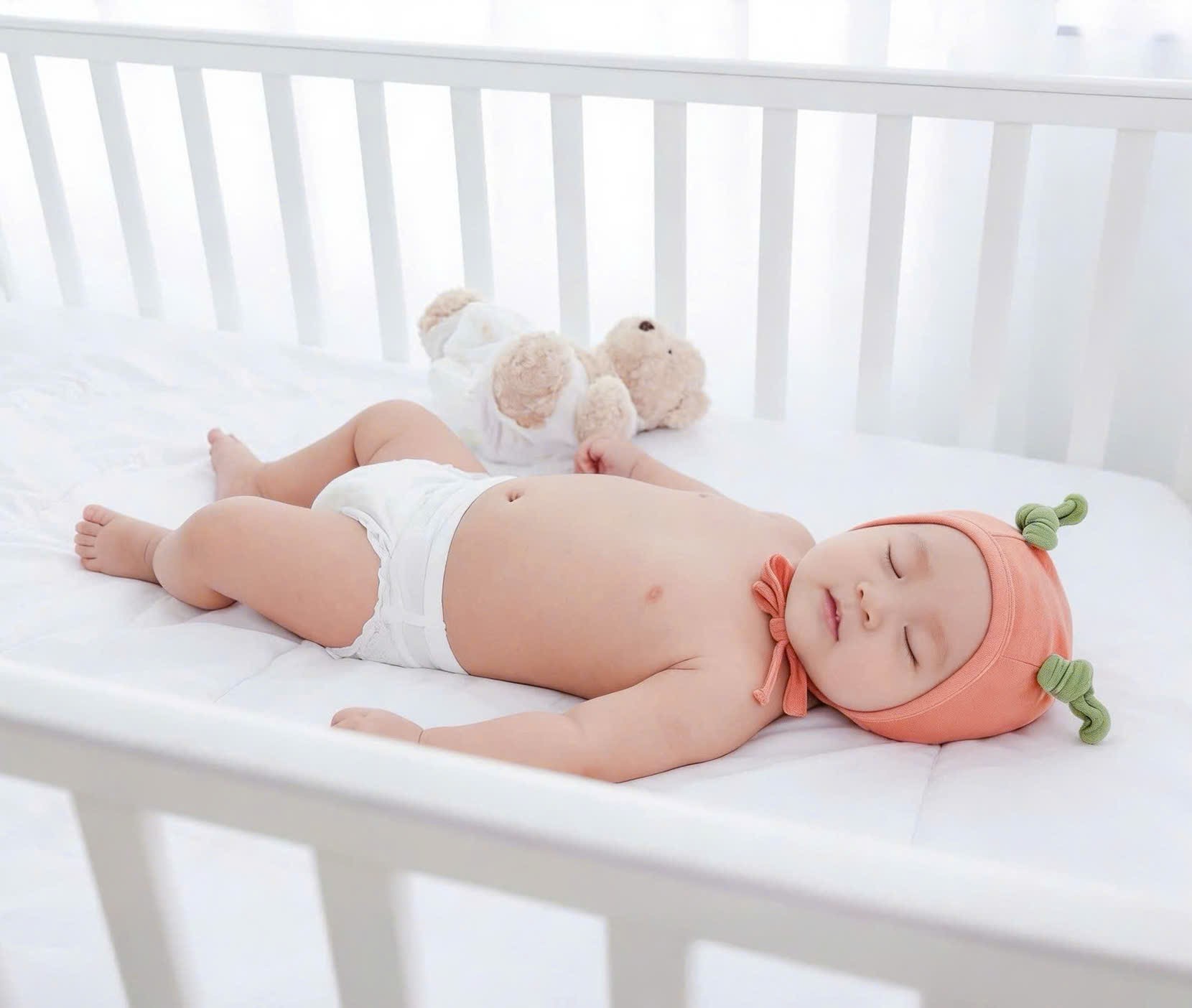 Môi trường khô thoáng và êm dịu là bí quyết giúp làn da bé luôn khỏe mạnh.