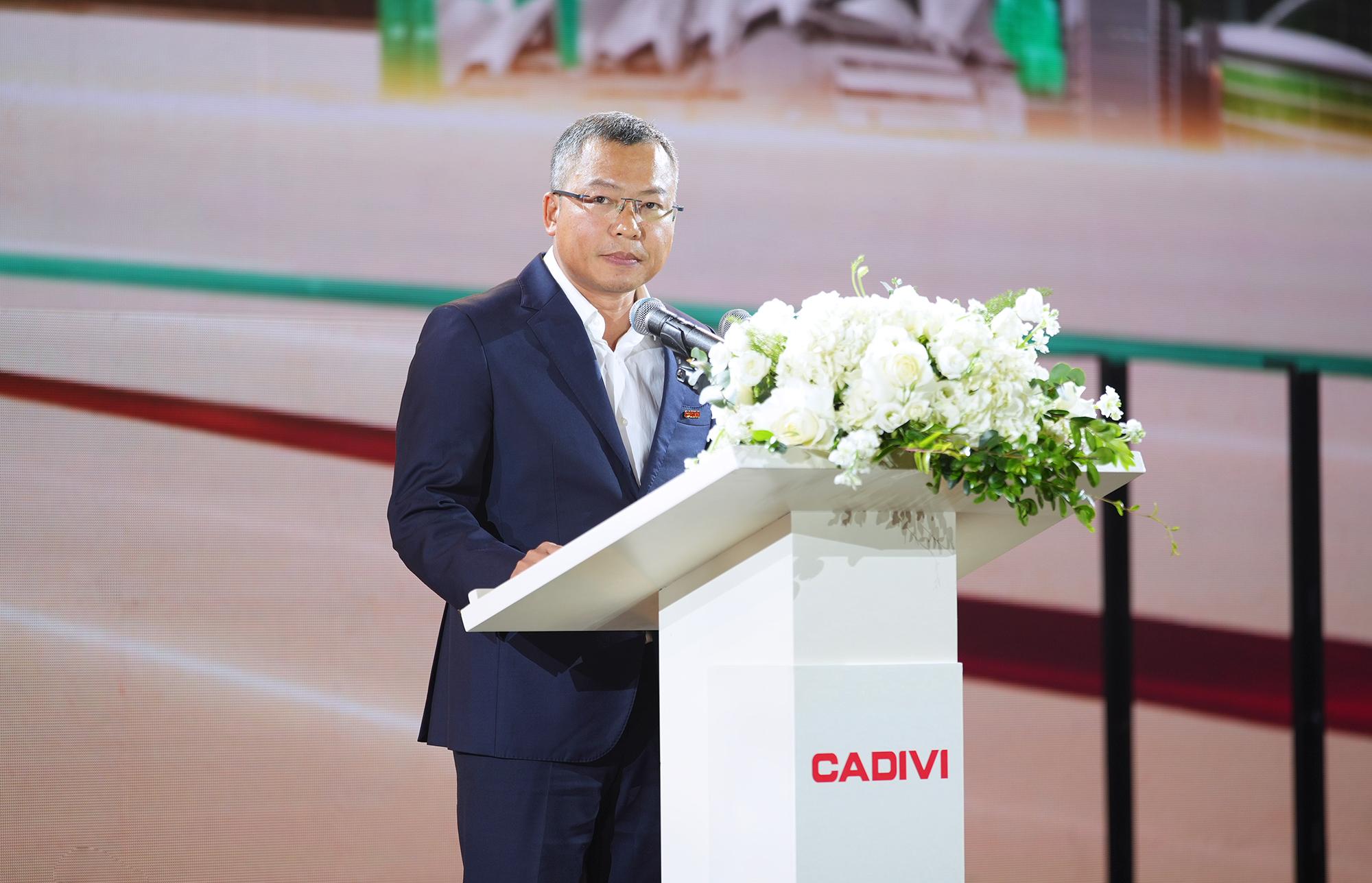 Ông Lê Bá Thọ - Chủ tịch HĐQT CADIVI – phát biểu tại sự kiện.