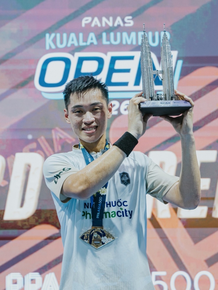 Trương Vinh Hiển vô địch nội dung đơn nam PPA Asia Kuala Lumpur Open 2026. (Ảnh: PPA Tour)