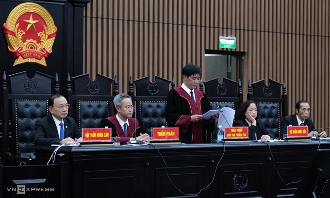 TAND Hà Nội trong một phiên xét xử
Ảnh: Ngọc Thành