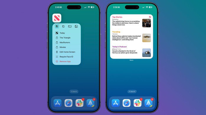 Biến ứng dụng thành widget