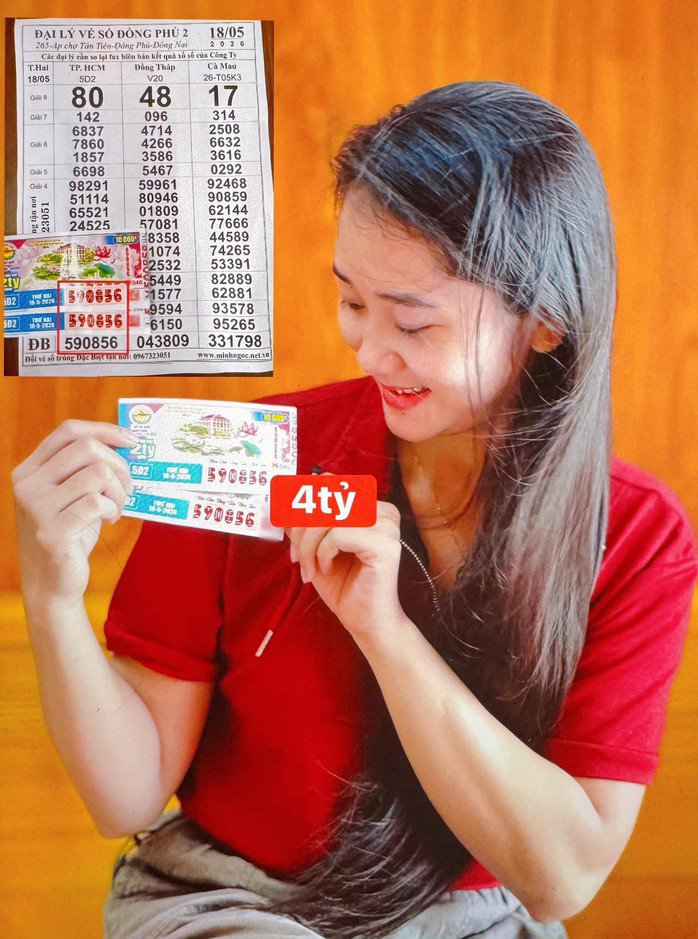 Giải độc đắc của vé số TPHCM được đổi tại tỉnh Đồng Nai. Ảnh: ĐLVS Đồng Phú