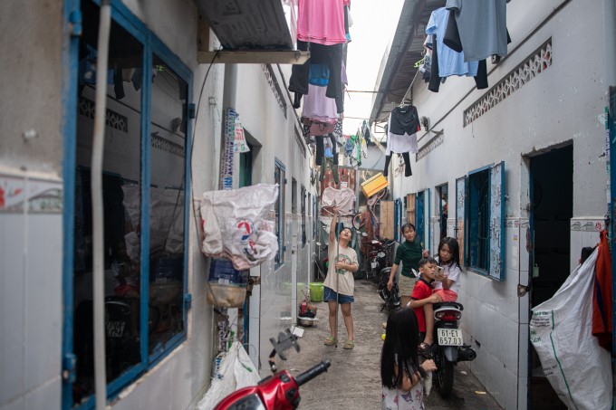 Một khu nhà trọ công nhân tại TP HCM. Ảnh: Quỳnh Trần
