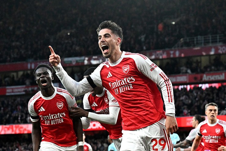 Havertz đưa Arsenal đến gần chức vô địch Ngoại hạng Anh