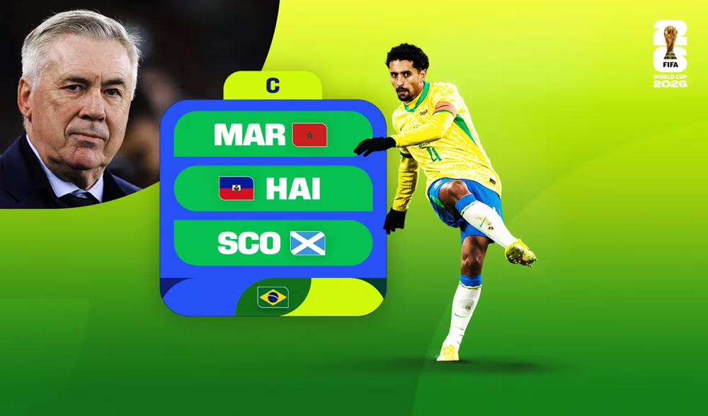 Brazil phải giành ngôi đầu bảng C để tăng khả năng tiến sâu tại World Cup 2026
