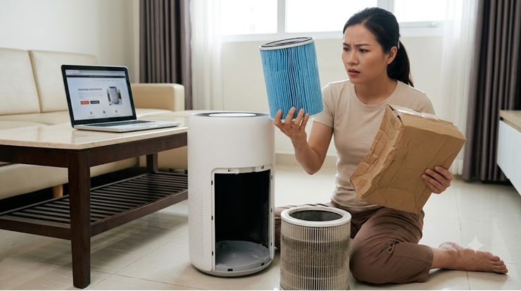 Cẩn trọng với lõi lọc không khí giả.