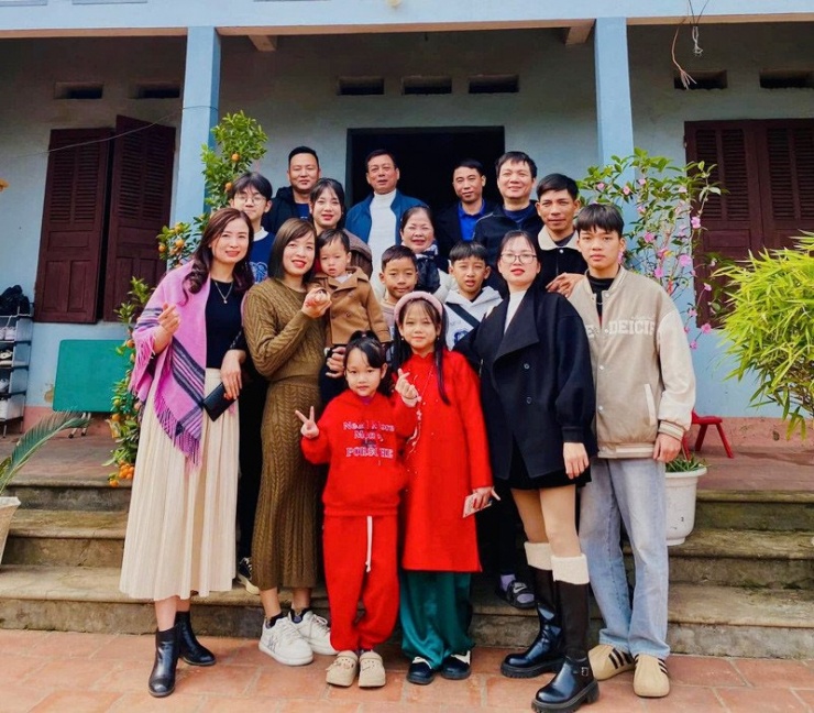 Đại gia đình chị Giang yêu thương và đoàn kết với nhau 