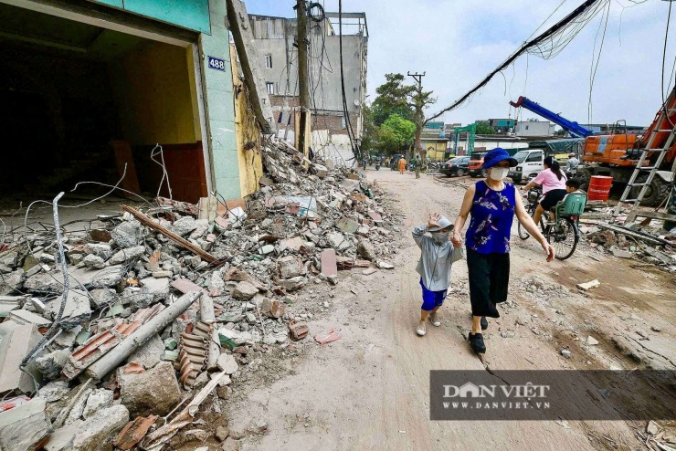Phố Vạn Kiếp, Bạch Đằng sau khi phá dỡ. Ảnh: Ngọc Hải
