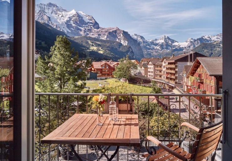 Khung cảnh yên bình ở ngôi làng Wengen. Ảnh: Magicswitzerland