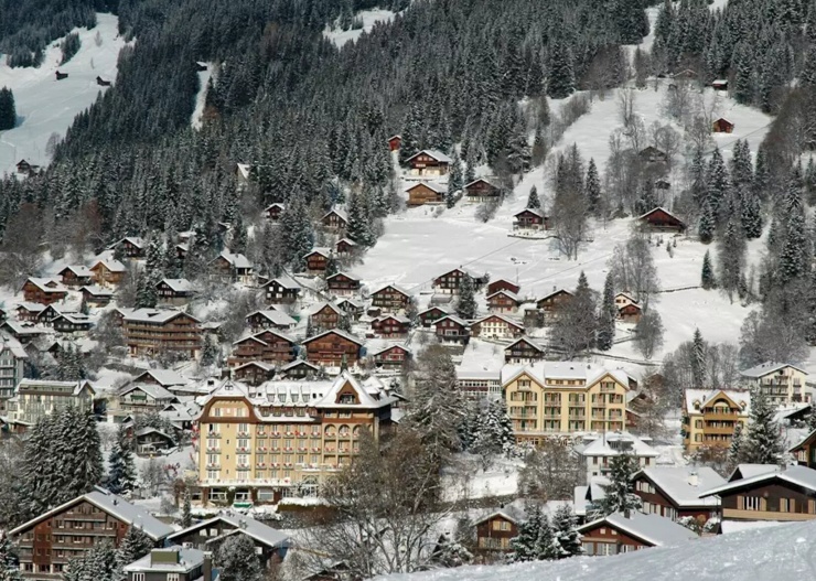 Khung cảnh ngôi làng Wengen vào mùa đông. Ảnh: Audleytravel