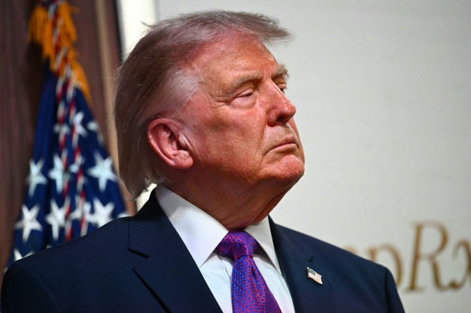 Tổng thống Mỹ Donald Trump dự sự kiện tại Nhà Trắng ngày 18/5. Ảnh: AFP