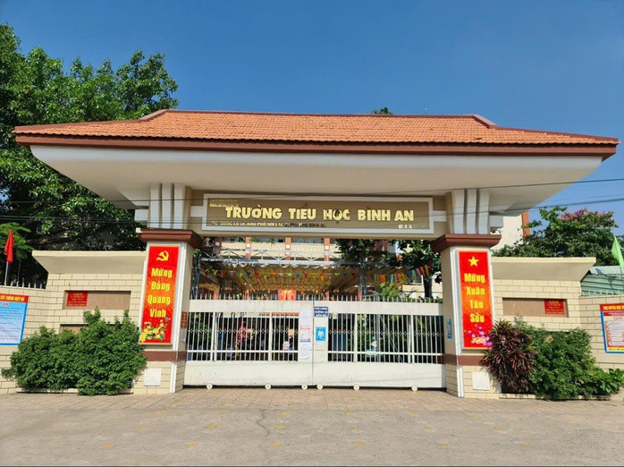 Trường Tiểu học Bình An nơi xảy ra vụ việc. Ảnh: Nhà trường