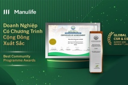 Manulife Việt Nam nhận giải thưởng quốc tế về hoạt động cộng đồng