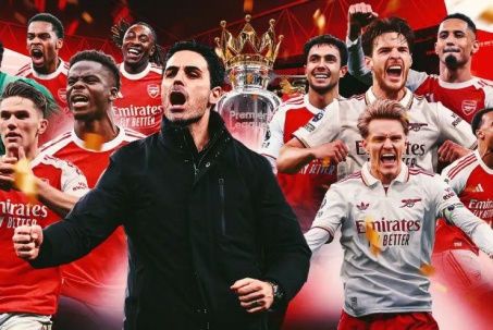 Arsenal đăng quang Ngoại hạng Anh: Ngất ngây "mưa" kỳ tích, Arteta đi vào lịch sử