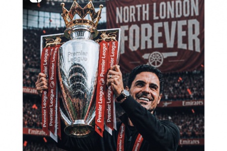 Nóng bảng xếp hạng Ngoại hạng Anh: Man City ngã đau, Arsenal chính thức vô địch