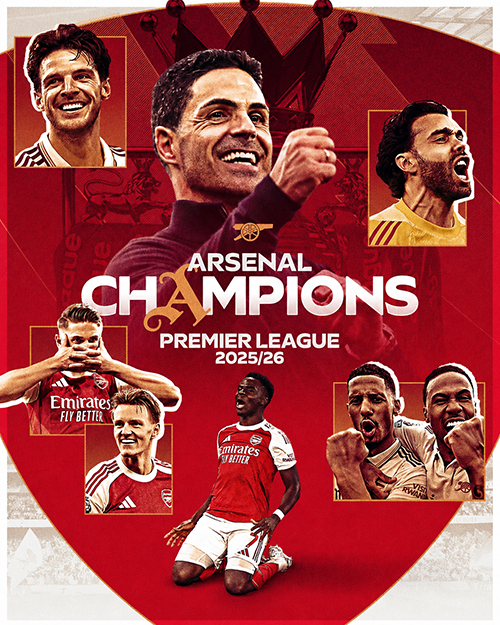 Arteta đưa Arsenal lên đỉnh Ngoại hạng Anh: Từ