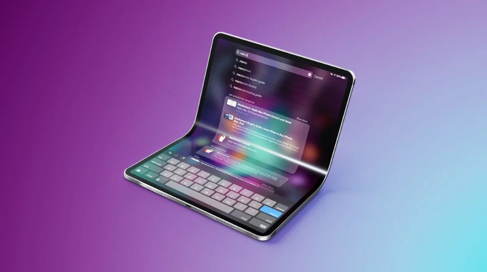 Ảnh concept iPad màn hình gập.
