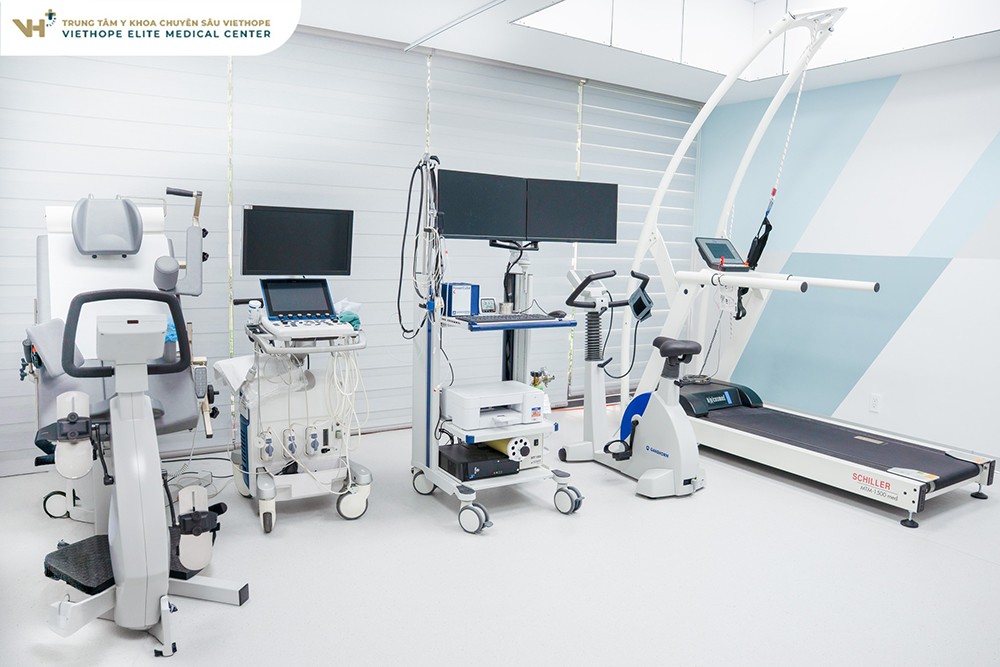 Hệ thống đo chức năng gắng sức tim mạch hô hấp tại VIETHOPE.