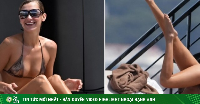 Bella Hadid tập yoga trên du thuyền