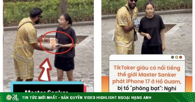 Hot TikToker Master Sanker bị tố "phông bạt", đòi quà iPhone 17 Pro Max tại Việt Nam