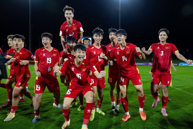 U17 Việt Nam lần đầu tham dự World Cup. Ảnh: VFF