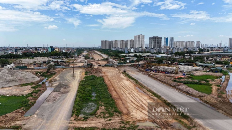 Dự án Vành đai 4 - Vùng Thủ đô đang được thi công trên địa bàn Hà Nội.
