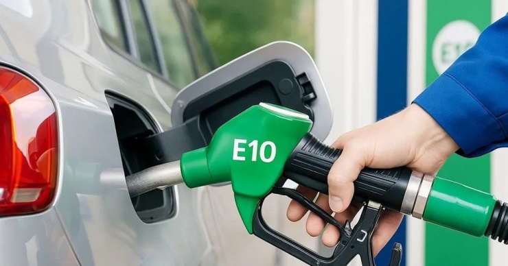 Xăng E10 được bán trên toàn quốc từ ngày 1/6 thay thế cho xăng khoáng truyền thống. Ảnh minh hoạ